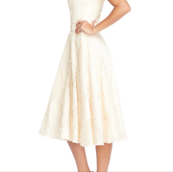 SOLD NWT Dress The Population Cream Flora Sequin Dress - Picture 3 of 3